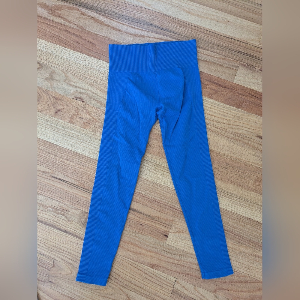 Joy Lab Blue Ribbed Leggings